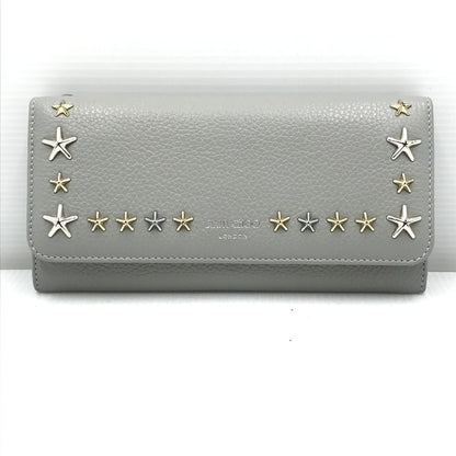 【中古品】【レディース】 JIMMY CHOO ジミーチュウ STAR STUDS LONG WALLET スター スタッズ ロング ウォレット 長財布 181-251116-na-10-tag カラー：グレー 万代Net店