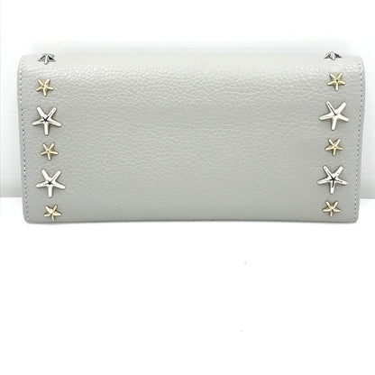 【中古品】【レディース】 JIMMY CHOO ジミーチュウ STAR STUDS LONG WALLET スター スタッズ ロング ウォレット 長財布 181-251116-na-10-tag カラー：グレー 万代Net店