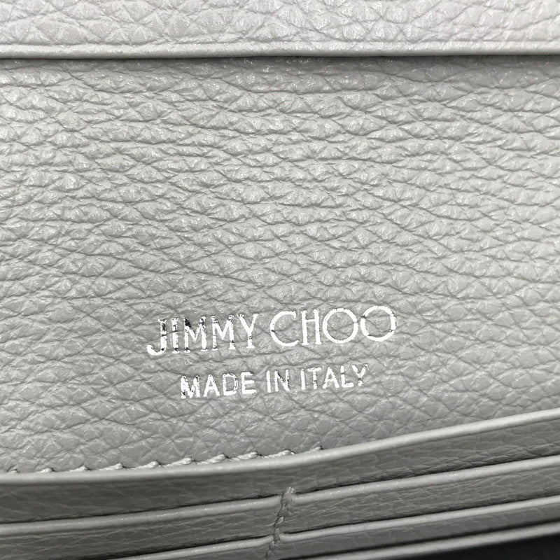 【中古品】【レディース】 JIMMY CHOO ジミーチュウ STAR STUDS LONG WALLET スター スタッズ ロング ウォレット 長財布 181-251116-na-10-tag カラー：グレー 万代Net店