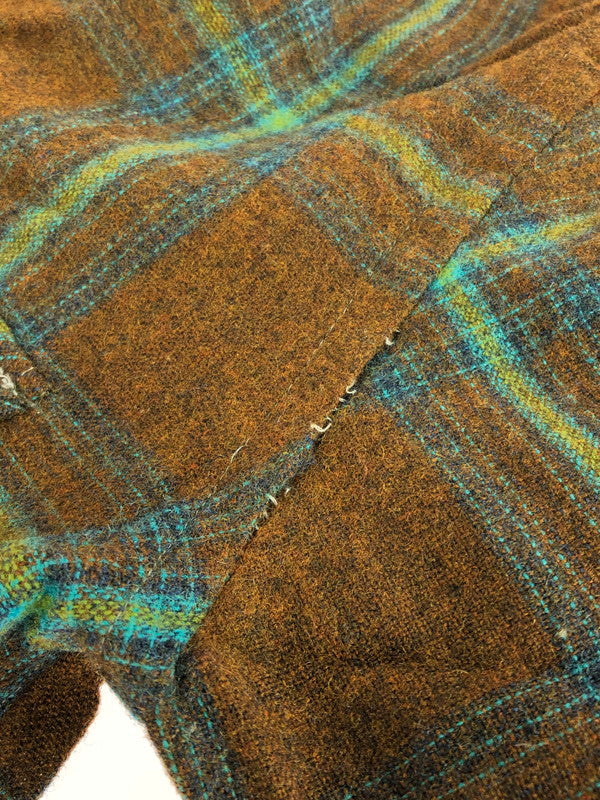 【現状渡し品】【メンズ】 TOWNCRAFT タウンクラフト VINTAGE WOOL L/S SHIRT ヴィンテージ ウール ロングスリーブ シャツ 長袖 トップス 146-251114-yy-02-tag サイズ：M カラー：ブラウン 万代Net店