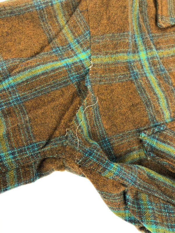 【現状渡し品】【メンズ】 TOWNCRAFT タウンクラフト VINTAGE WOOL L/S SHIRT ヴィンテージ ウール ロングスリーブ シャツ 長袖 トップス 146-251114-yy-02-tag サイズ：M カラー：ブラウン 万代Net店