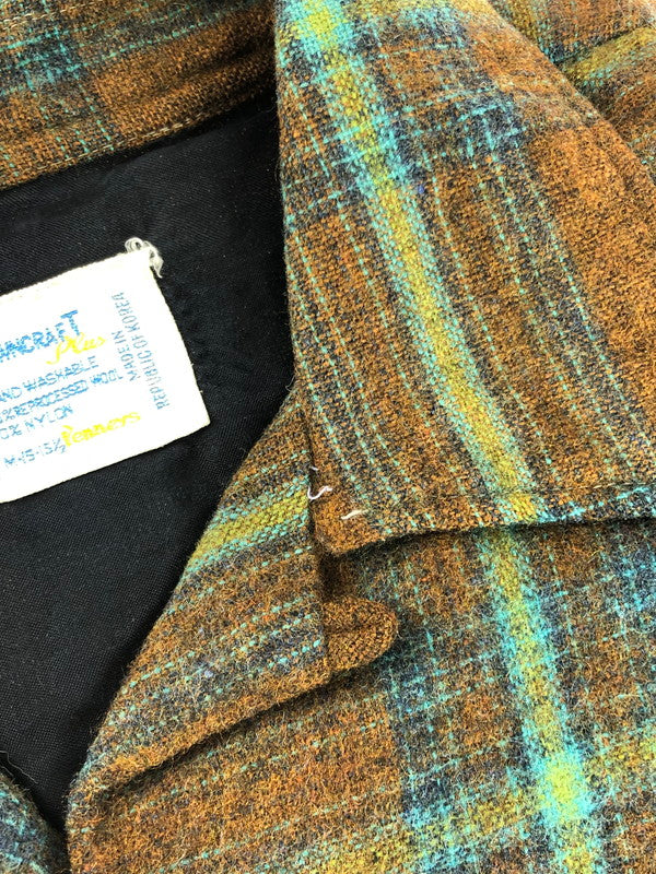 【現状渡し品】【メンズ】 TOWNCRAFT タウンクラフト VINTAGE WOOL L/S SHIRT ヴィンテージ ウール ロングスリーブ シャツ 長袖 トップス 146-251114-yy-02-tag サイズ：M カラー：ブラウン 万代Net店