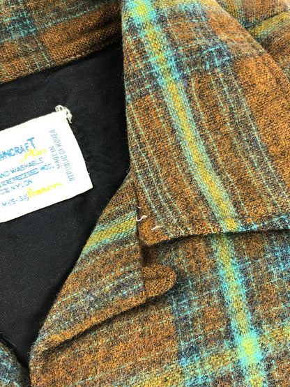 【現状渡し品】【メンズ】 TOWNCRAFT タウンクラフト VINTAGE WOOL L/S SHIRT ヴィンテージ ウール ロングスリーブ シャツ 長袖 トップス 146-251114-yy-02-tag サイズ：M カラー：ブラウン 万代Net店