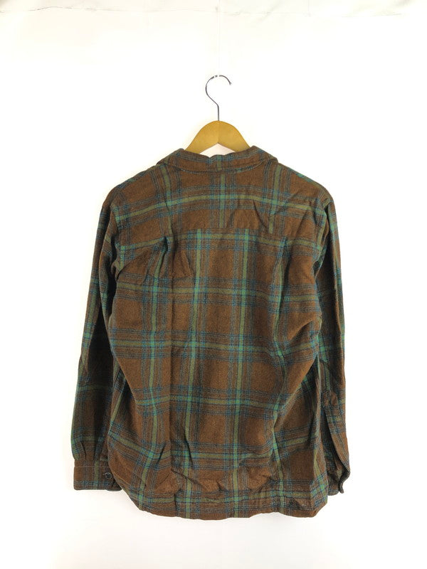 【現状渡し品】【メンズ】 TOWNCRAFT タウンクラフト VINTAGE WOOL L/S SHIRT ヴィンテージ ウール ロングスリーブ シャツ 長袖 トップス 146-251114-yy-02-tag サイズ：M カラー：ブラウン 万代Net店