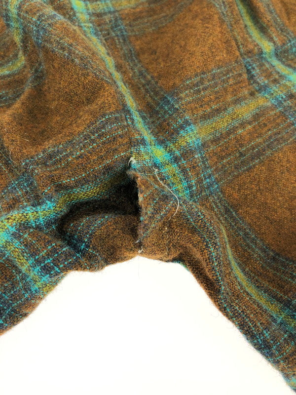 【現状渡し品】【メンズ】 TOWNCRAFT タウンクラフト VINTAGE WOOL L/S SHIRT ヴィンテージ ウール ロングスリーブ シャツ 長袖 トップス 146-251114-yy-02-tag サイズ：M カラー：ブラウン 万代Net店