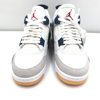 【中古美品】【メンズ】 NIKE SB ナイキエスビー AIR JORDAN 4 RETRO SP SUMMIT WHITE NAVY DR5415-100 エアジョーダン4 レトロ SP スニーカー 靴 160-251110-rt-08-tag サイズ：27cm US 9 カラー：ホワイト 万代Net店