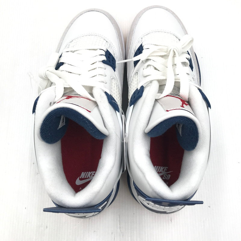 【中古美品】【メンズ】 NIKE SB ナイキエスビー AIR JORDAN 4 RETRO SP SUMMIT WHITE NAVY DR5415-100 エアジョーダン4 レトロ SP スニーカー 靴 160-251110-rt-08-tag サイズ：27cm US 9 カラー：ホワイト 万代Net店