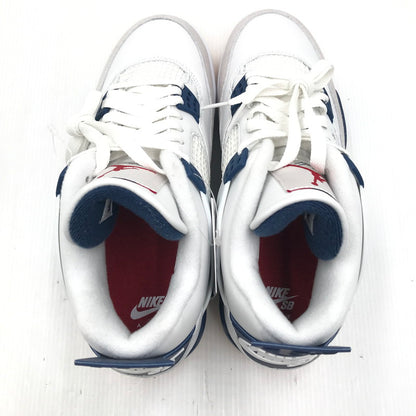 【中古美品】【メンズ】 NIKE SB ナイキエスビー AIR JORDAN 4 RETRO SP SUMMIT WHITE NAVY DR5415-100 エアジョーダン4 レトロ SP スニーカー 靴 160-251110-rt-08-tag サイズ：27cm US 9 カラー：ホワイト 万代Net店
