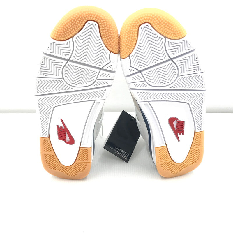 【中古美品】【メンズ】 NIKE SB ナイキエスビー AIR JORDAN 4 RETRO SP SUMMIT WHITE NAVY DR5415-100 エアジョーダン4 レトロ SP スニーカー 靴 160-251110-rt-08-tag サイズ：27cm US 9 カラー：ホワイト 万代Net店