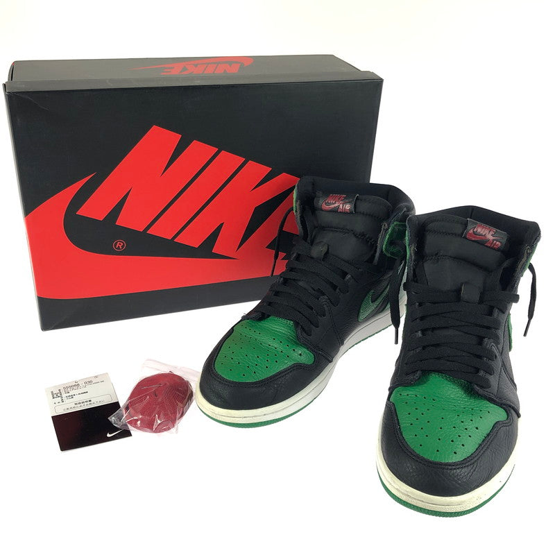 【中古品】【メンズ】 NIKE ナイキ AIR JORDAN 1 HIGH OG 555088-030 エアジョーダン 1 ハイ オリジナル スニーカー 靴 160-251201-na-15-tag サイズ：28.5cm US 10.5 カラー：BLACK/PINE GREEN-WHITE-GYM RED 万代Net店