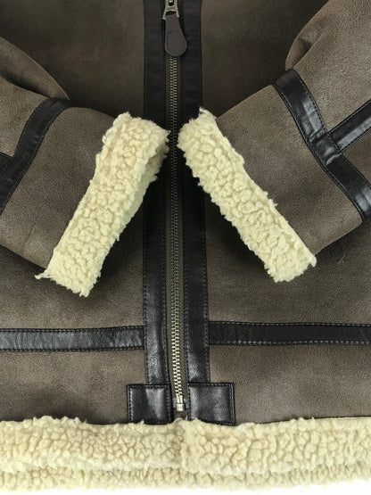 【中古品】【メンズ】 ALPHA アルファ FAKE LEATHER B-3 FLIGHT JACKET TA1548-168 フェイクレザー B-3フライトジャケット アウター 145-251213-rt-08-tag サイズ：XL カラー：ブラウン 万代Net店