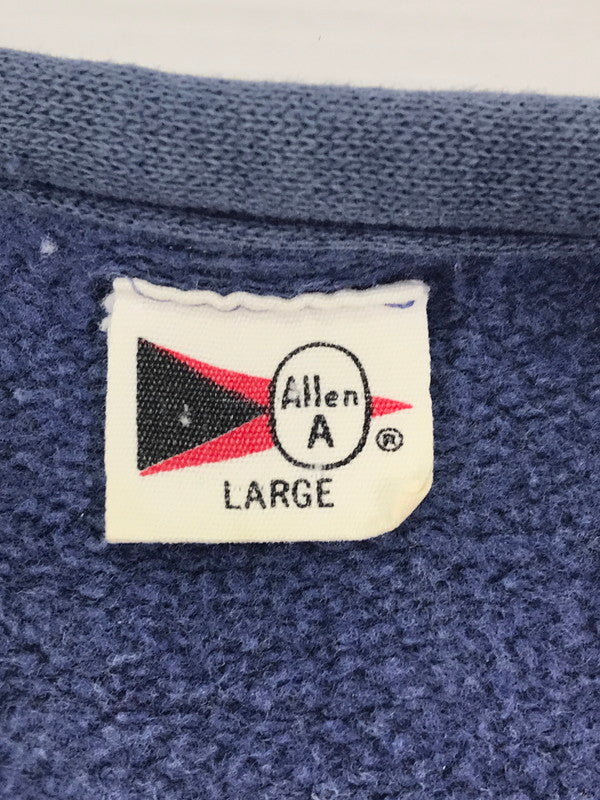 【中古品】【メンズ】 ALLEN A アレン エー 60's HALF BUTTON S/S CREWNECK SWEAT 60年代 ハーフボタン ショートスリーブ クルーネック スウェット ヴィンテージ 146-251115-rt-12-tag サイズ：L カラー：ネイビー 万代Net店