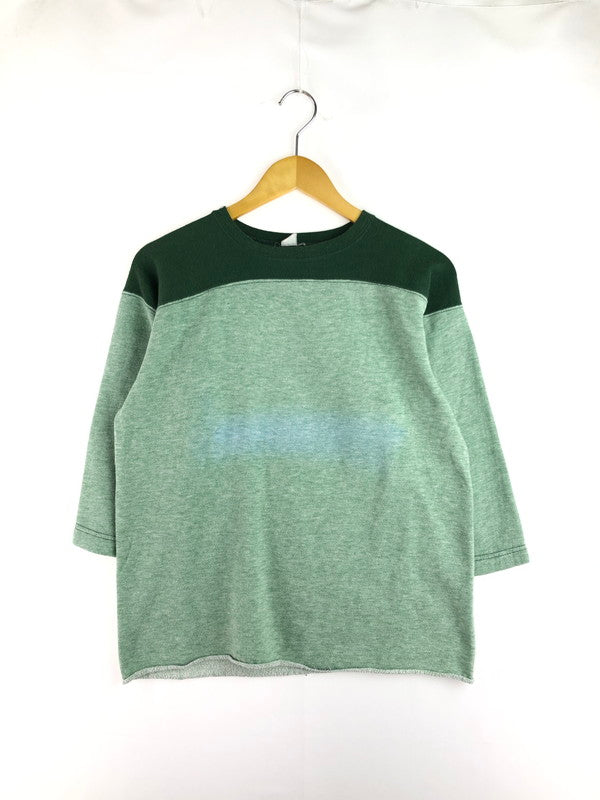 【中古品】【メンズ】 SPORTSWEAR スポーツウェア 60～70's FLOCKED PRINT 3/4 LENGTH SWEATSHIRT フロッキープリント 七分丈スウェット 146-251119-rt-13-tag サイズ：不明 カラー：グリーン 万代Net店