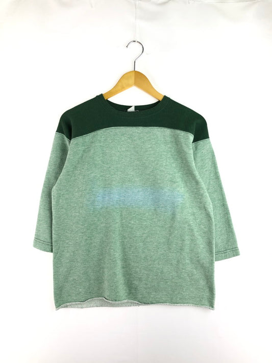 【中古品】【メンズ】 SPORTSWEAR スポーツウェア 60～70's FLOCKED PRINT 3/4 LENGTH SWEATSHIRT フロッキープリント 七分丈スウェット 146-251119-rt-13-tag サイズ：不明 カラー：グリーン 万代Net店