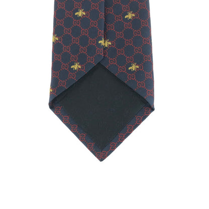 【中古美品】【メンズ】 GUCCI グッチ GG BEE TIE 545078 ネクタイ 服飾雑貨 スーツ用小物 183-251130-na-04-tag カラー：ネイビー 万代Net店