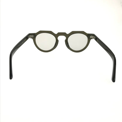 【中古品】【メンズ】 FEW BY NEW フューバイニュー ボストン型 クラウンパント 眼鏡 サングラス アイウェア アクセサリー 203-251124-na-07-tag サイズ：44□24 145 カラー：カーキ 万代Net店