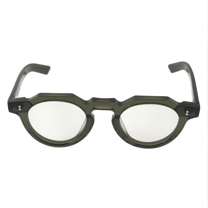 【中古品】【メンズ】 FEW BY NEW フューバイニュー ボストン型 クラウンパント 眼鏡 サングラス アイウェア アクセサリー 203-251124-na-07-tag サイズ：44□24 145 カラー：カーキ 万代Net店