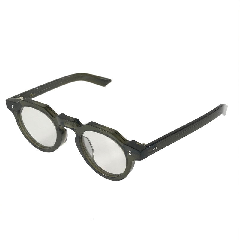 【中古品】【メンズ】 FEW BY NEW フューバイニュー ボストン型 クラウンパント 眼鏡 サングラス アイウェア アクセサリー 203-251124-na-07-tag サイズ：44□24 145 カラー：カーキ 万代Net店