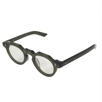 【中古品】【メンズ】 FEW BY NEW フューバイニュー ボストン型 クラウンパント 眼鏡 サングラス アイウェア アクセサリー 203-251124-na-07-tag サイズ：44□24 145 カラー：カーキ 万代Net店