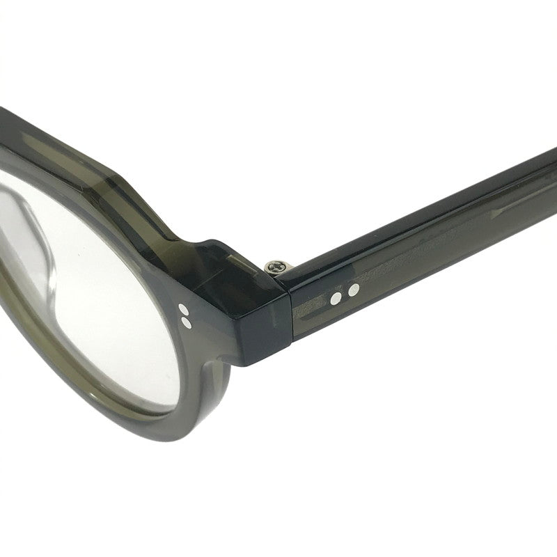 【中古品】【メンズ】 FEW BY NEW フューバイニュー ボストン型 クラウンパント 眼鏡 サングラス アイウェア アクセサリー 203-251124-na-07-tag サイズ：44□24 145 カラー：カーキ 万代Net店