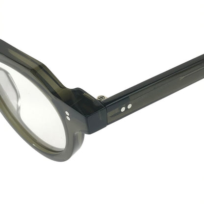 【中古品】【メンズ】 FEW BY NEW フューバイニュー ボストン型 クラウンパント 眼鏡 サングラス アイウェア アクセサリー 203-251124-na-07-tag サイズ：44□24 145 カラー：カーキ 万代Net店