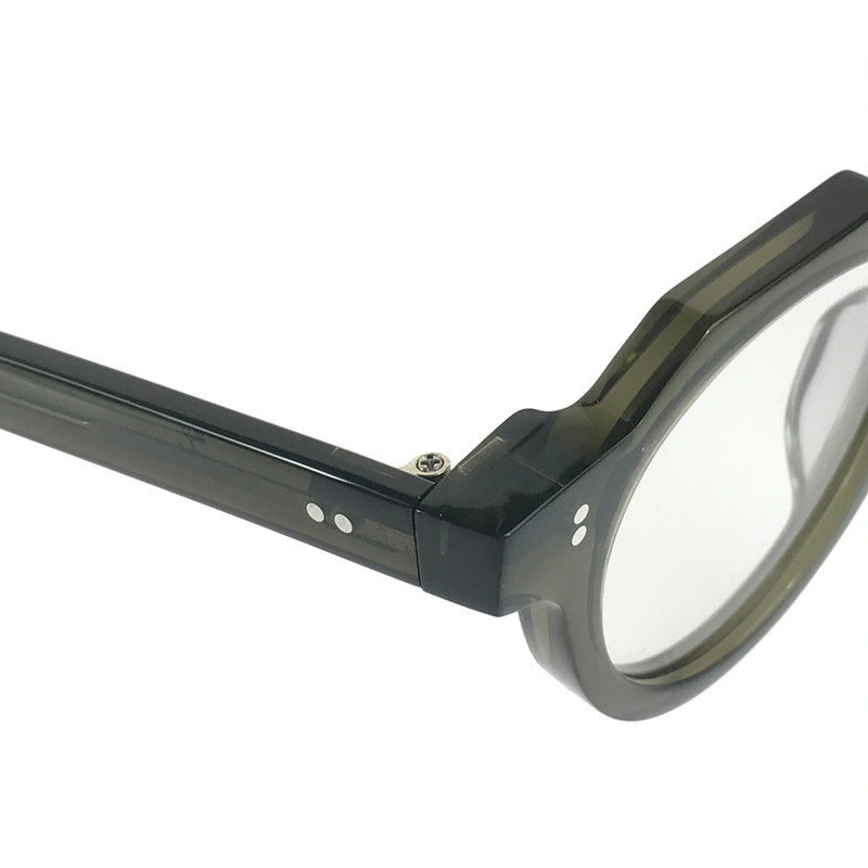 【中古品】【メンズ】 FEW BY NEW フューバイニュー ボストン型 クラウンパント 眼鏡 サングラス アイウェア アクセサリー 203-251124-na-07-tag サイズ：44□24 145 カラー：カーキ 万代Net店