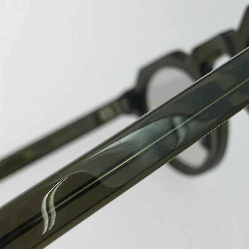 【中古品】【メンズ】 FEW BY NEW フューバイニュー ボストン型 クラウンパント 眼鏡 サングラス アイウェア アクセサリー 203-251124-na-07-tag サイズ：44□24 145 カラー：カーキ 万代Net店