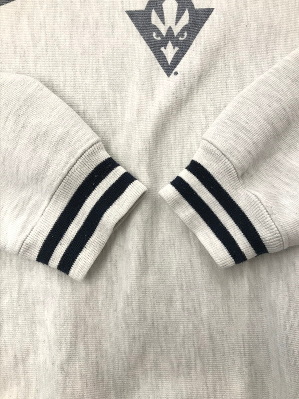 【中古品】【メンズ】 CHAMPION チャンピオン REVERSE WEAVE SWEAT SHIRT リバースウィーブ スウェット シャツ トレーナー 復刻単色タグ 染込みプリント トップス 146-260503-rt-08-tag サイズ：M カラー：グレー 万代Net店