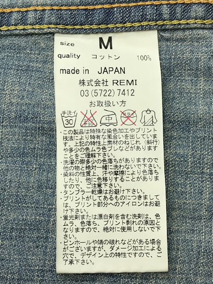 【中古品】【メンズ】 REMI RELIEF レミレリーフ FLOWER STUD DENIM SHIRT フラワースタッズデニムシャツ 140-251121-rt-11-tag サイズ：M カラー：インディゴ 万代Net店