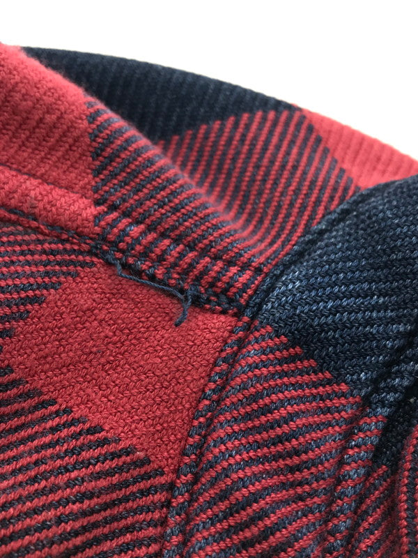 【中古品】【メンズ】 REMI RELIEF レミレリーフ × BEAMS+ ビームスプラス 別注 RAYON CHECK SHIRT レーヨン チェックシャツ 開襟シャツ トップス 140-251119-rt-08-tag サイズ：XL カラー：レッド 万代Net店