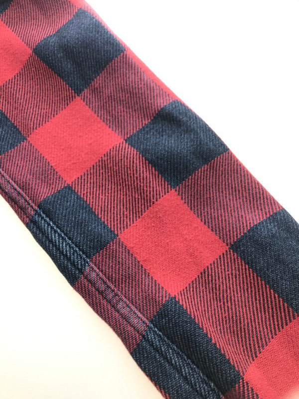 【中古品】【メンズ】 REMI RELIEF レミレリーフ × BEAMS+ ビームスプラス 別注 RAYON CHECK SHIRT レーヨン チェックシャツ 開襟シャツ トップス 140-251119-rt-08-tag サイズ：XL カラー：レッド 万代Net店