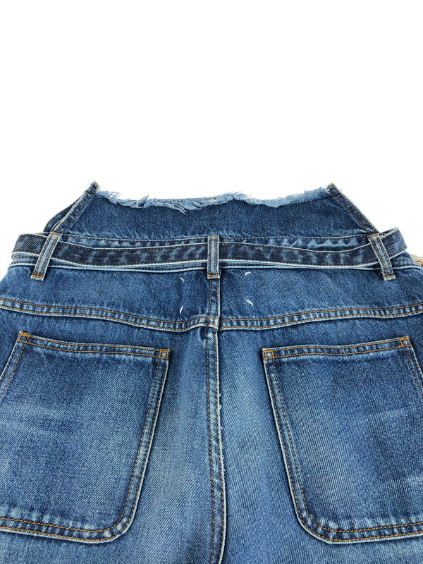 【現状渡し品】【メンズ】 MAISON MARGIELA メゾン マルジェラ HI WEST DAMAGE DENIM S30LA0114 PANTS ハイウエスト ダメージ加工デニムパンツ ジーンズ ボトムス 152-251121-rt-03-tag サイズ：29 カラー：インディゴ 万代Net店