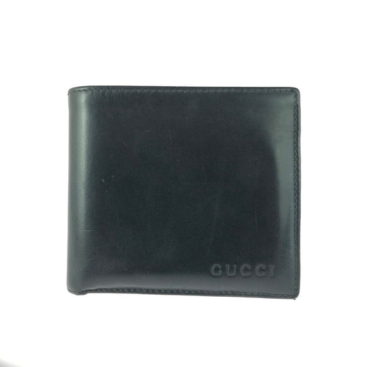 【中古品】【メンズ】 GUCCI グッチ ショートウォレット 二つ折り財布 181-251130-na-03-tag カラー：ブラック 万代Net店