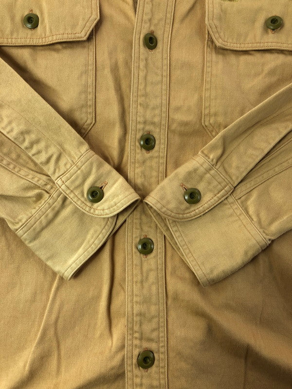 【中古品】【メンズ】 JELADO ジェラード WORK SHIRT ワークシャツ 長袖シャツ 145-260516-na-10-tagh サイズ：15 カラー：ベージュ系 万代Net店