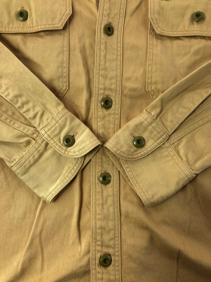 【中古品】【メンズ】 JELADO ジェラード WORK SHIRT ワークシャツ 長袖シャツ 145-260516-na-10-tagh サイズ：15 カラー：ベージュ系 万代Net店