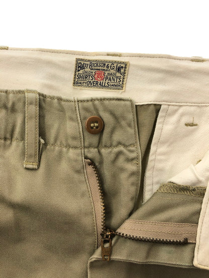 【中古品】【メンズ】 BUZZ RICKSON'S ORIGINAL SPEC CHINO PANTS BR40025 オリジナル スペック チノ パンツ ズボン ボトムス 156-260528-ki-16-tagh サイズ：W30 カラー：カーキ 万代Net店