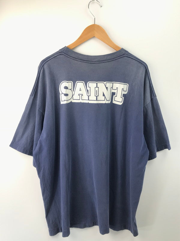 【現状渡し品】【メンズ】 SAINT MICHAEL セントマイケル × DISNEY ディズニー 25SS BONJOUR DSN_TEE SM-HR1-0000-C87 ディズニー プリント Tシャツ 142-251119-rt-02-tag サイズ：XXL カラー：ブルー 万代Net店