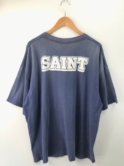【現状渡し品】【メンズ】 SAINT MICHAEL セントマイケル × DISNEY ディズニー 25SS BONJOUR DSN_TEE SM-HR1-0000-C87 ディズニー プリント Tシャツ 142-251119-rt-02-tag サイズ：XXL カラー：ブルー 万代Net店