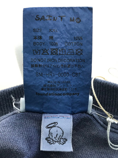 【現状渡し品】【メンズ】 SAINT MICHAEL セントマイケル × DISNEY ディズニー 25SS BONJOUR DSN_TEE SM-HR1-0000-C87 ディズニー プリント Tシャツ 142-251119-rt-02-tag サイズ：XXL カラー：ブルー 万代Net店