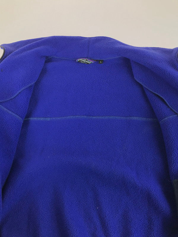 【現状渡し品】【メンズ】 patagonia パタゴニア 80's FLEECE JACKET 80年代 フリースジャケット アウター USA製 ヴィンテージ 144-251215-rt-01-tag サイズ：L カラー：ブルー 万代Net店