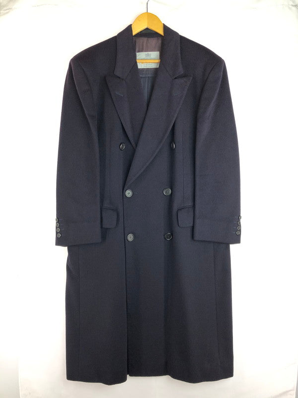 【現状渡し品】【メンズ】 Aquascutum アクアスキュータム 80's CASHMERE CHESTER COAT D-TK1200 80年代 カシミヤ チェスターコート アウター ヴィンテージ 146-251121-rt-01-tag サイズ：不明 カラー：ネイビー 万代Net店