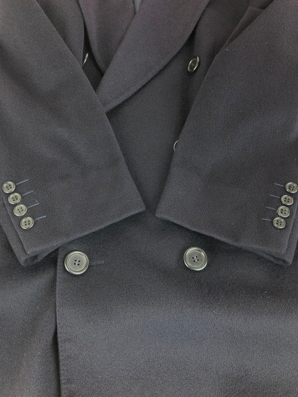 【現状渡し品】【メンズ】 Aquascutum アクアスキュータム 80's CASHMERE CHESTER COAT D-TK1200 80年代 カシミヤ チェスターコート アウター ヴィンテージ 146-251121-rt-01-tag サイズ：不明 カラー：ネイビー 万代Net店