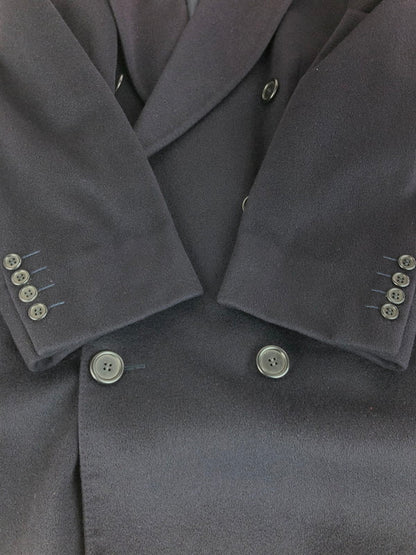 【現状渡し品】【メンズ】 Aquascutum アクアスキュータム 80's CASHMERE CHESTER COAT D-TK1200 80年代 カシミヤ チェスターコート アウター ヴィンテージ 146-251121-rt-01-tag サイズ：不明 カラー：ネイビー 万代Net店