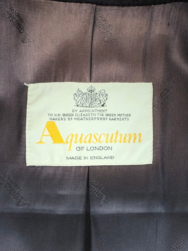 【現状渡し品】【メンズ】 Aquascutum アクアスキュータム 80's CASHMERE CHESTER COAT D-TK1200 80年代 カシミヤ チェスターコート アウター ヴィンテージ 146-251121-rt-01-tag サイズ：不明 カラー：ネイビー 万代Net店
