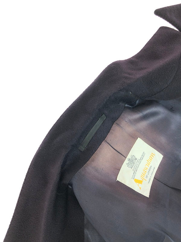 【現状渡し品】【メンズ】 Aquascutum アクアスキュータム 80's CASHMERE CHESTER COAT D-TK1200 80年代 カシミヤ チェスターコート アウター ヴィンテージ 146-251121-rt-01-tag サイズ：不明 カラー：ネイビー 万代Net店