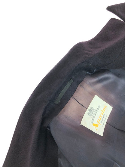 【現状渡し品】【メンズ】 Aquascutum アクアスキュータム 80's CASHMERE CHESTER COAT D-TK1200 80年代 カシミヤ チェスターコート アウター ヴィンテージ 146-251121-rt-01-tag サイズ：不明 カラー：ネイビー 万代Net店