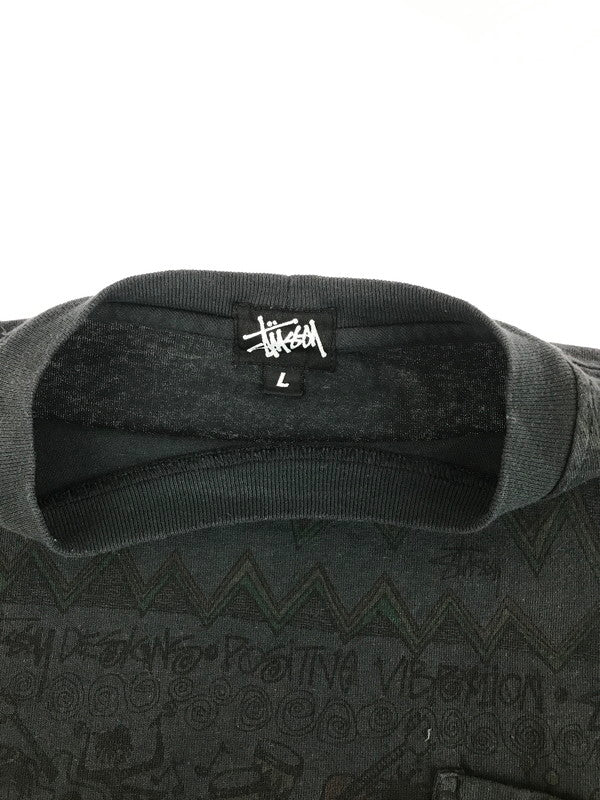 【中古品】【メンズ】 STUSSY ステューシー 90'S-00’S IRIE BAND RASTA TEE 90年代-00年代 アイリー バンド ラスタ Tシャツ 半袖Tシャツ 142-251120-na-01-tag サイズ：L カラー：ネイビー系 万代Net店