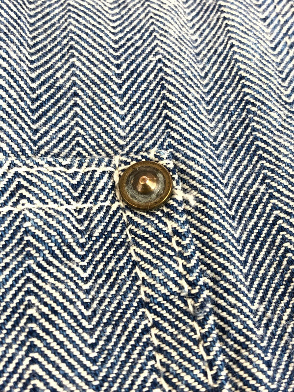 【中古品】【メンズ】 Carhartt カーハート 80'S-90'S HERRINGBONE COVERALLS 80年代-90年代 ヘリンボーン カバーオール ライトアウター 145-251120-na-06-tag サイズ：表記サイズなし 下記参照 カラー：ブルー系 万代Net店