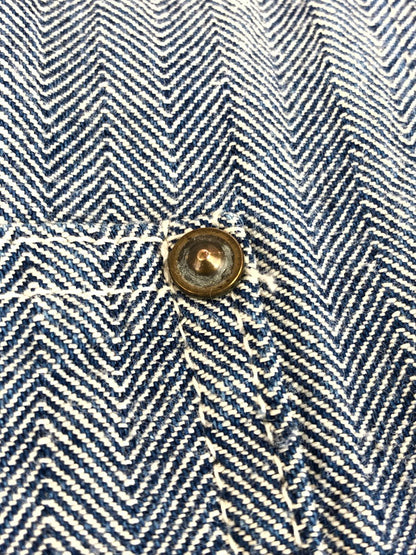 【中古品】【メンズ】 Carhartt カーハート 80'S-90'S HERRINGBONE COVERALLS 80年代-90年代 ヘリンボーン カバーオール ライトアウター 145-251120-na-06-tag サイズ：表記サイズなし 下記参照 カラー：ブルー系 万代Net店