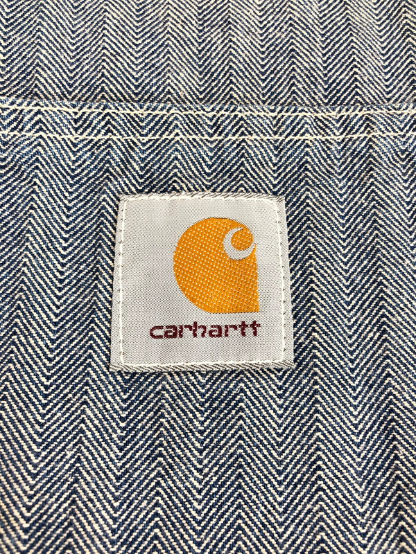 【中古品】【メンズ】 Carhartt カーハート 80'S-90'S HERRINGBONE COVERALLS 80年代-90年代 ヘリンボーン カバーオール ライトアウター 145-251120-na-06-tag サイズ：表記サイズなし 下記参照 カラー：ブルー系 万代Net店